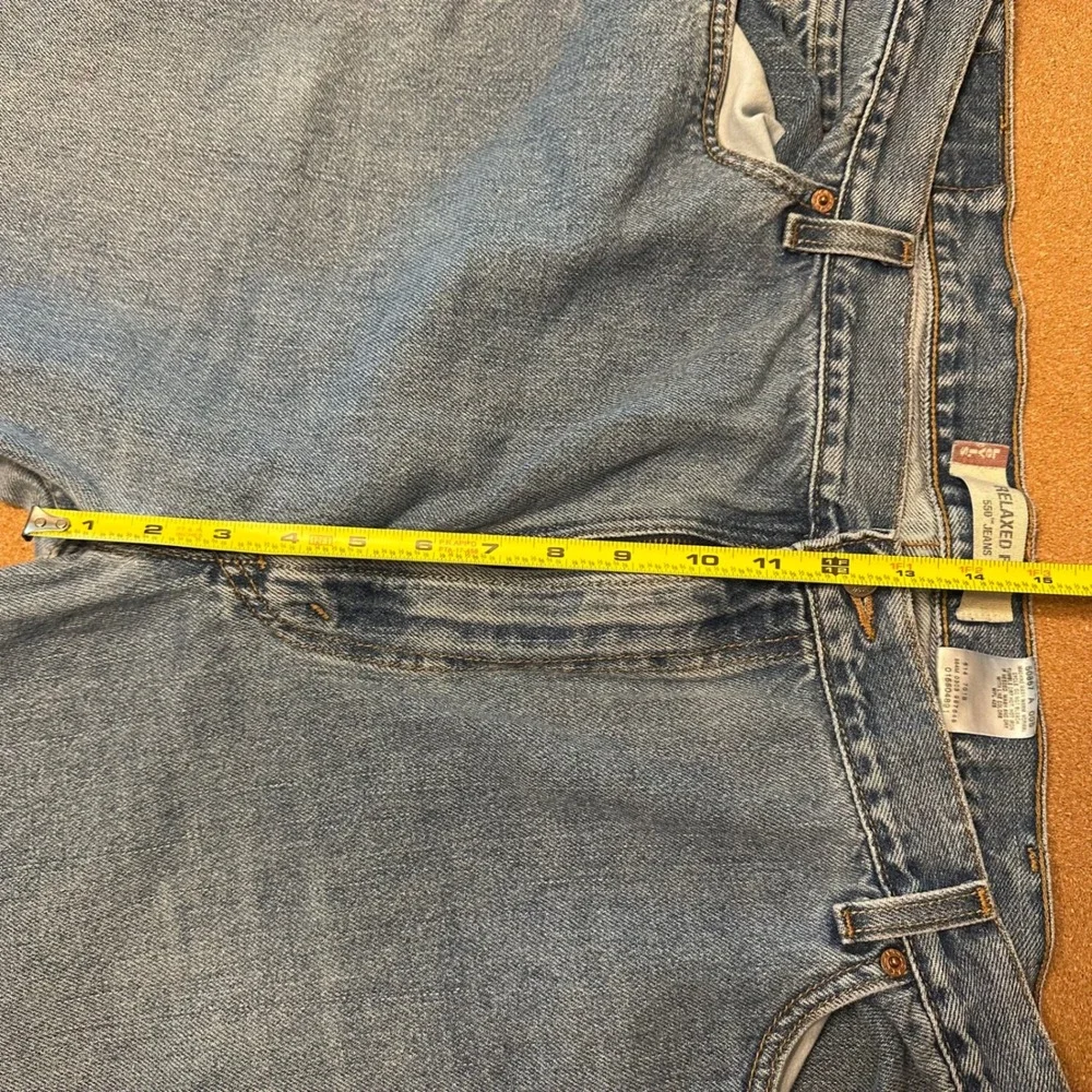 Levi's 550 Relaxed Jeans Mens 46x32 Blue Denim Vintage Made in USA Y2K 5-Pocket
